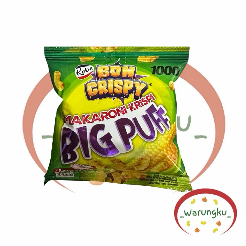 

Makaroni BIG PUFF 1000 Rasa Roasted Corn Balado Kobe Bon Crispy