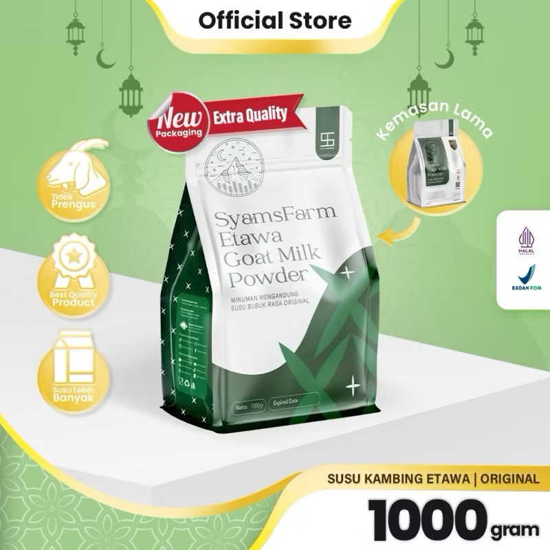 

Premium susu kambing etawa bubuk syams ready stock