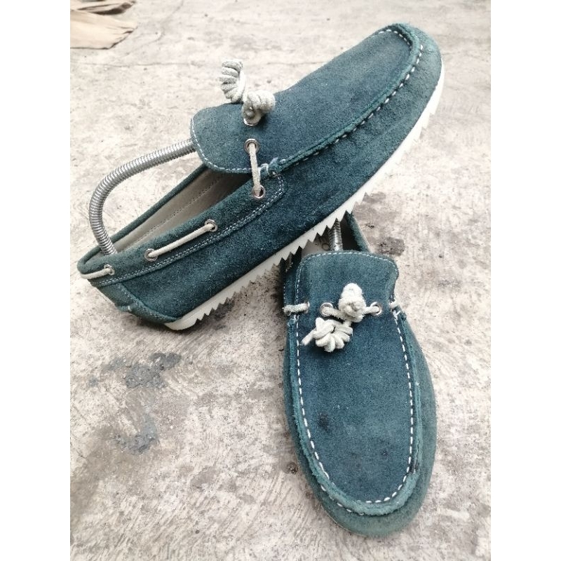 sepatu Geox respira mocasin sz 42 suede