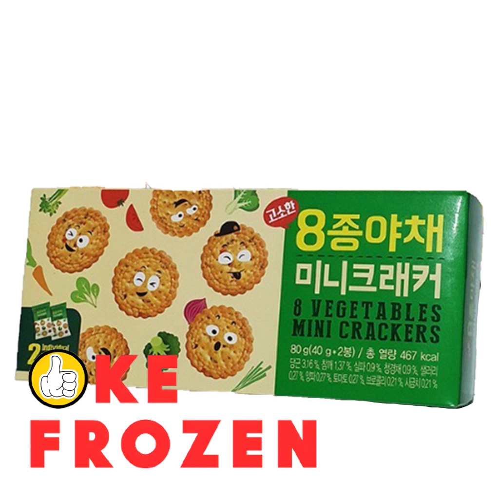 

WEIHAI 8 VEGETABLES MINI CRACKERS 80GR / BISKUIT SAYURAN