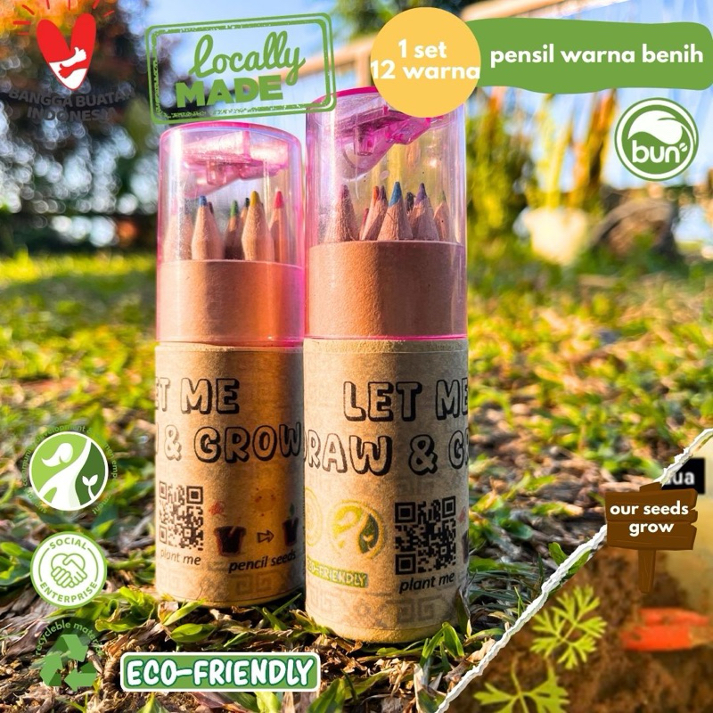 

Set 12 Pensil Warna bisa numbuhin tanaman