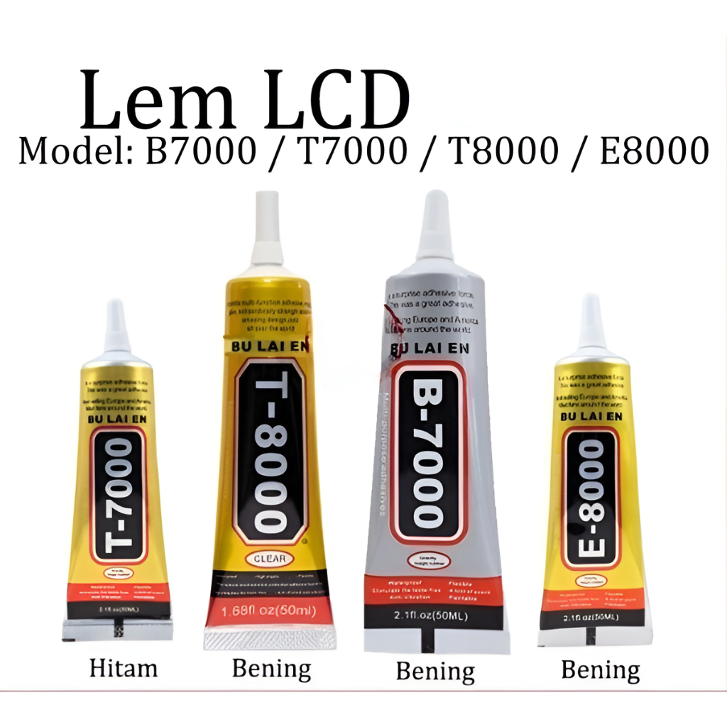 

Lem LCD 15ML Putih Bening & Hitam Lem Touchscreen T8000 T7000 B7000 Lem HP Lem Casing HP Serbaguna