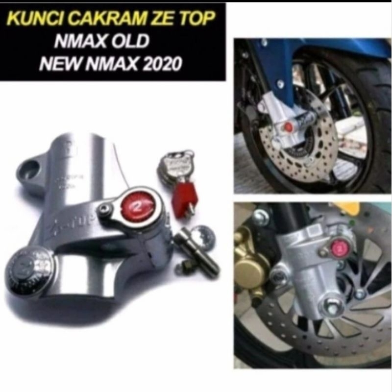 GEMBOK CAKRAM PENGAMAN MOTOR GEMBOK ZETOP NMAX 2015 -2021 AL NEW NMAX