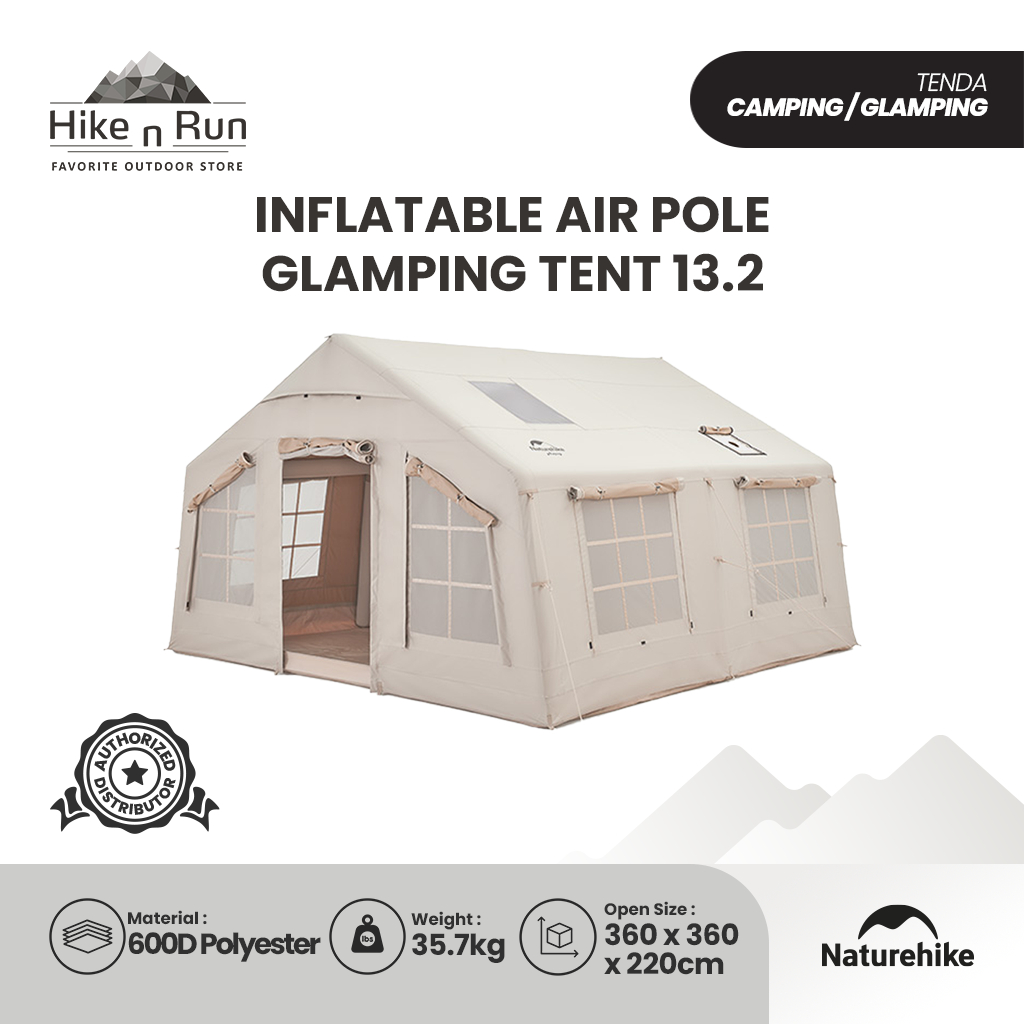 Tenda Glamping Naturehike NH22ZP014 Inflatable Air Pole Tent 13.2