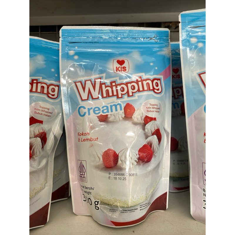 

[Whispers] Cream Whipping Whip Kis Bubuk Powder Topping 300gr Whipped Kemasan Pouch