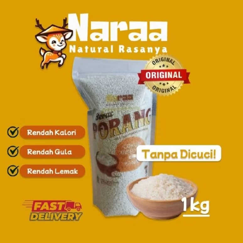 

Beras Porang/Konjac Rice Naraa 1 kg