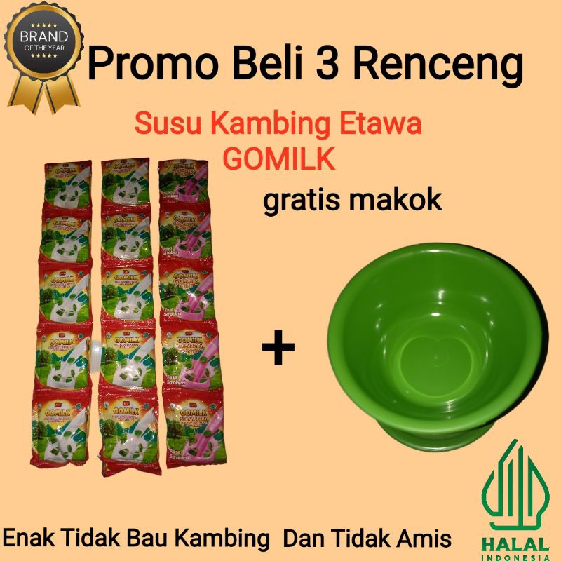 

BELI 3 RENCENG SUSU ETAWA GOMILk [ GRATIS MANGKOK ]