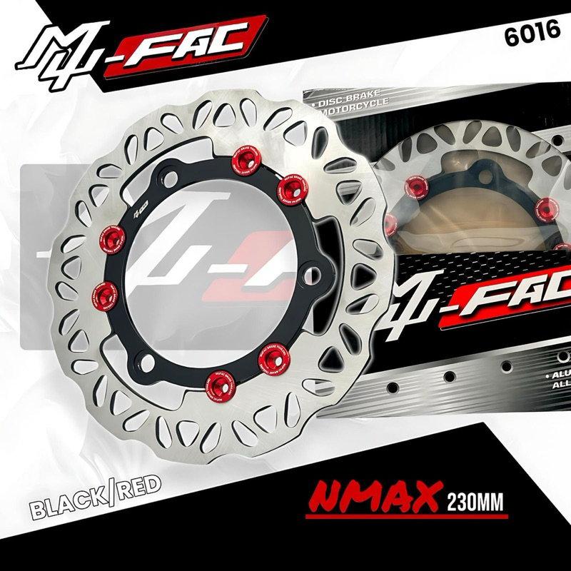 CAKRAM PIRINGAN DISC DEPAN BELAKANG NMAX LEXI AEROX 155 UK 230mm MUFAC FULL CNC