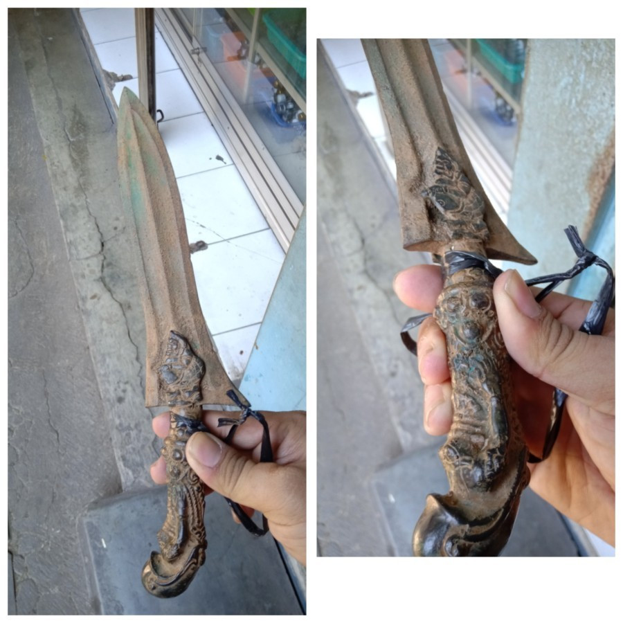 koleksi pajangan betok keris unik antik