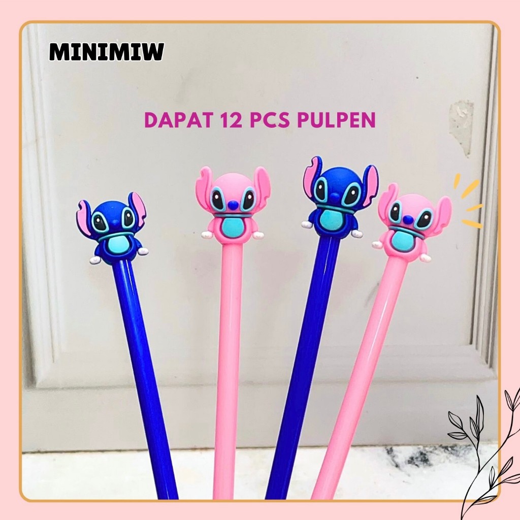 

SELUSIN (12 PCS) PULPEN GEL STITCH BIRU PINK PGK-1549 LILO AND STITCH PEN PENA BOLPEN BOLPOIN LUCU ANAK ALAT TULIS KANTOR SEKOLAH MURAH TERMURAH COD