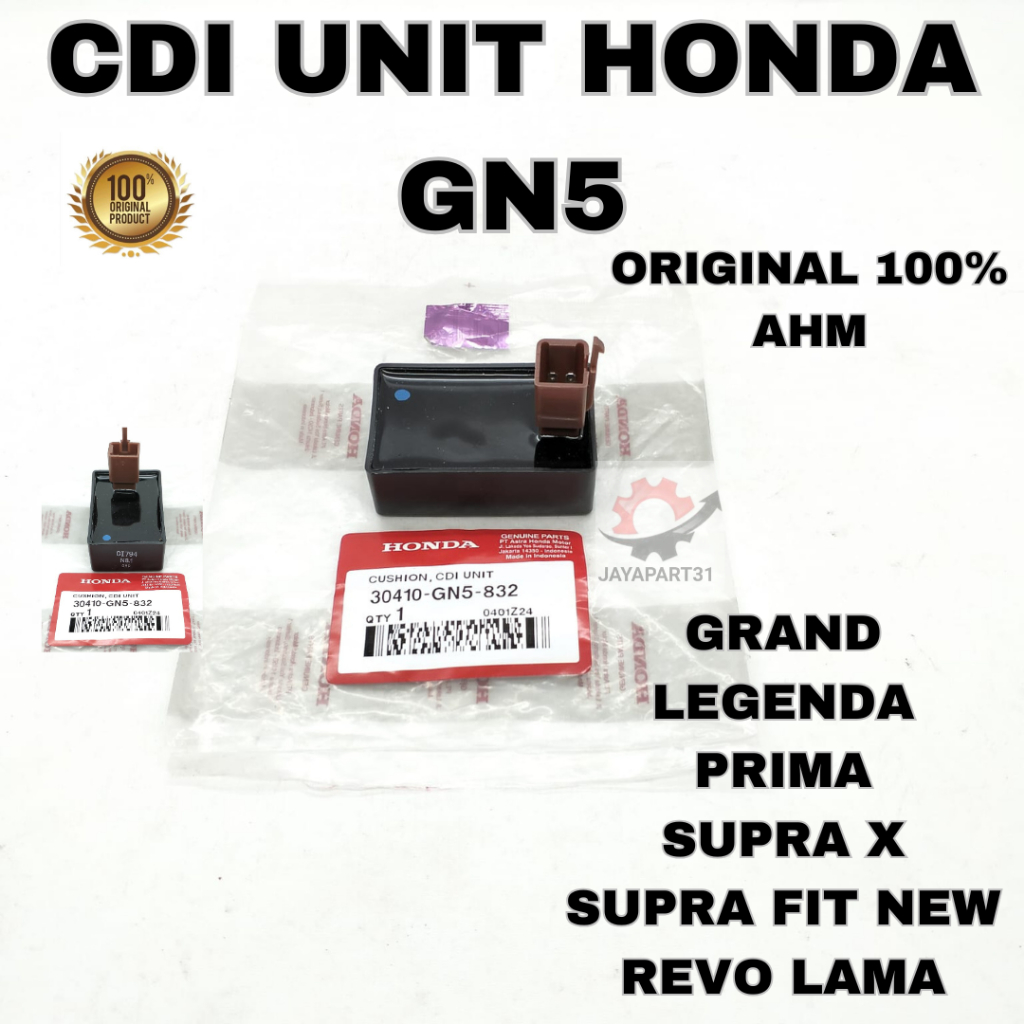 CDI UNIT HONDA GN5 ORIGINAL 100% AHM GRAND, LEGENDA, SUPRA , SUPRA FIT NEW