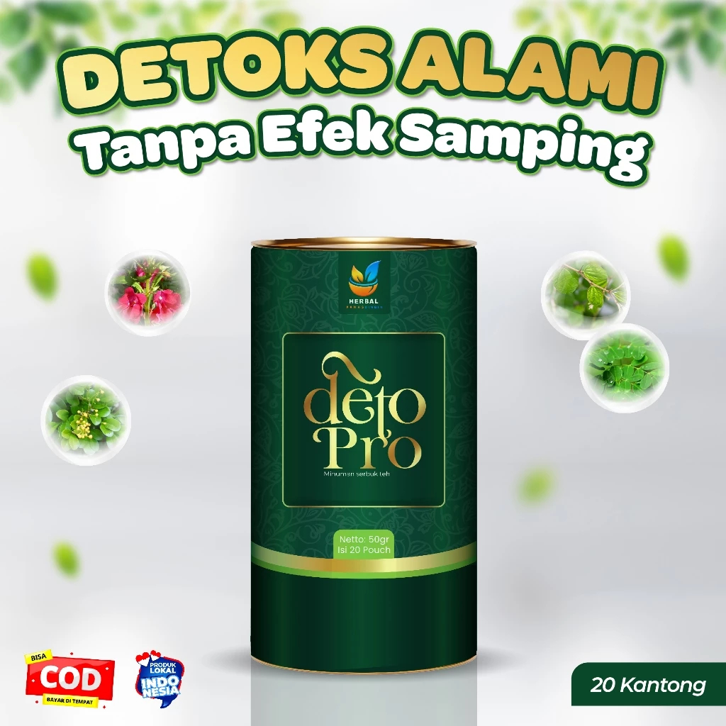 

Detopro Original Minuman Serbuk Teh Detox Alami