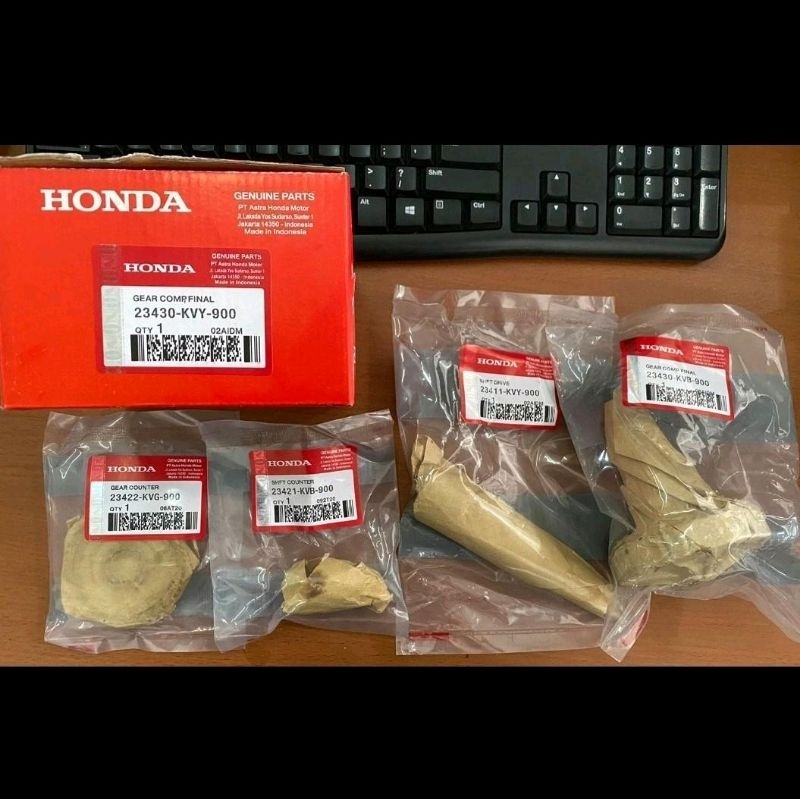GIGI RASIO SET (KVY) GEAR RASIO HONDA BEAT KARBU SPACY KARBU SCOOPY KARBU KODA PART (KVY)