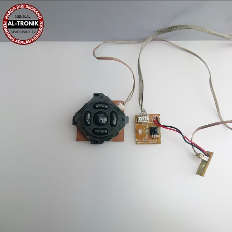 SENSOR REMOT DAN TOMBOL TV LED POLYTRON TYPE PLD 43D150 MODUL REMOTE IR RECEIVER MANUAL TV PLD43D150