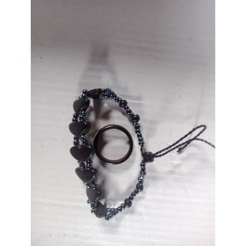 Gelang kaokah/ Tasbih Kaokah/Kaoka/ kaokah motif love Pull & cincin kaokah sepaket ( Gelang & cincin
