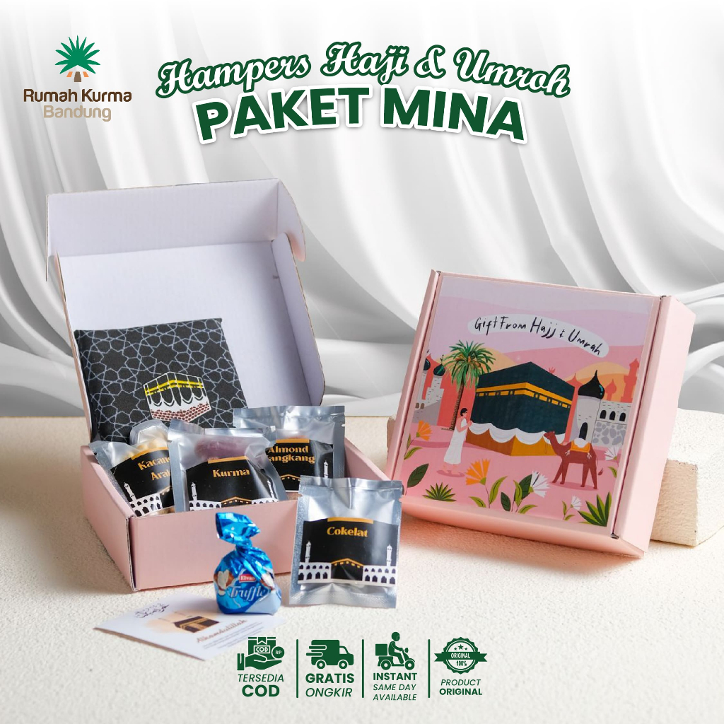 

Paket Mina Box Premium Hampers Sajadah Oleh-Oleh Haji Umroh