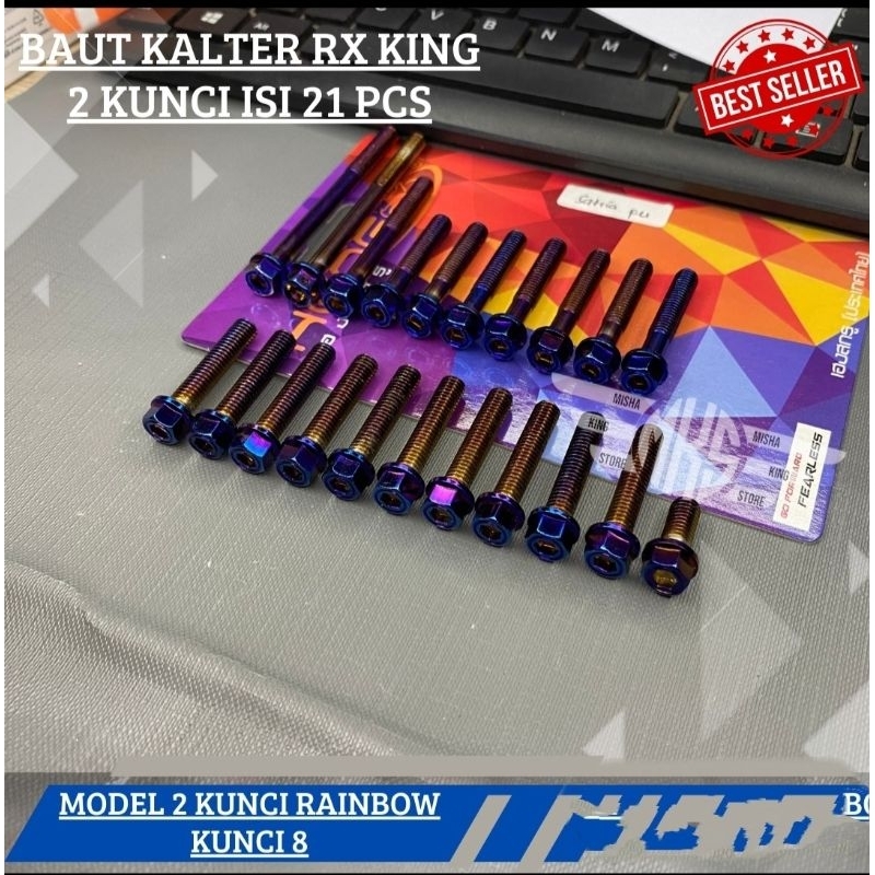 baud baut kalter set kiri kanan 2 kunci ranbow rx king new rx lama fuul set