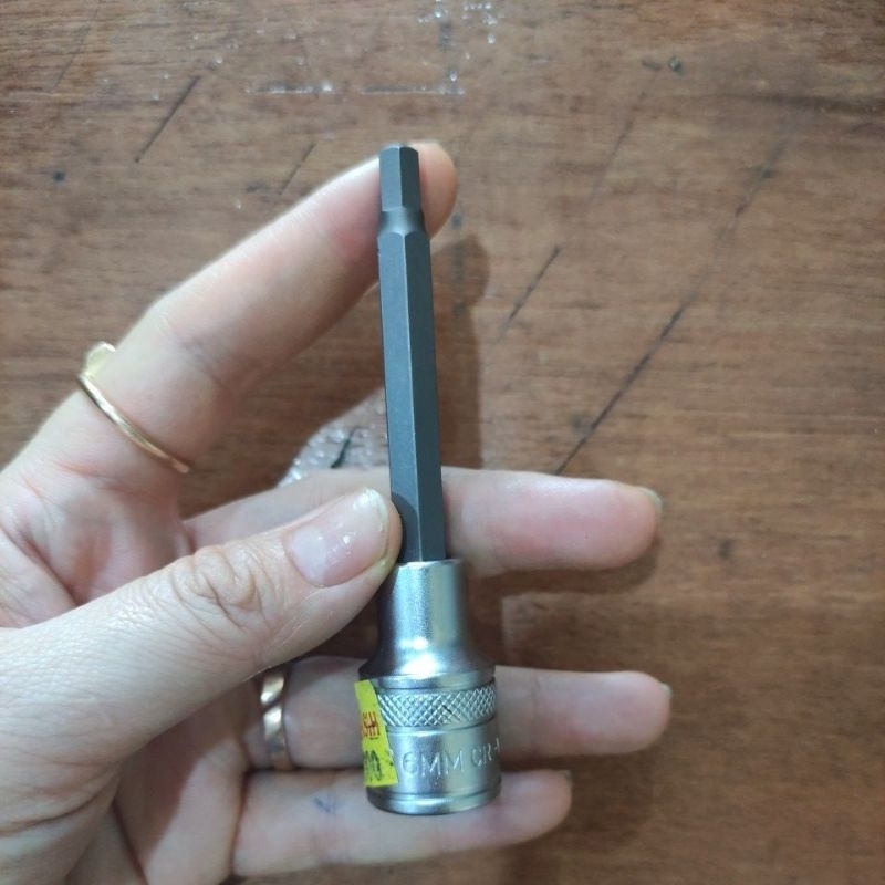 kunci sock L panjang 6mm tekiro/ kunci L sock 6mm tekiro / kunci sock L 6mm tekiro