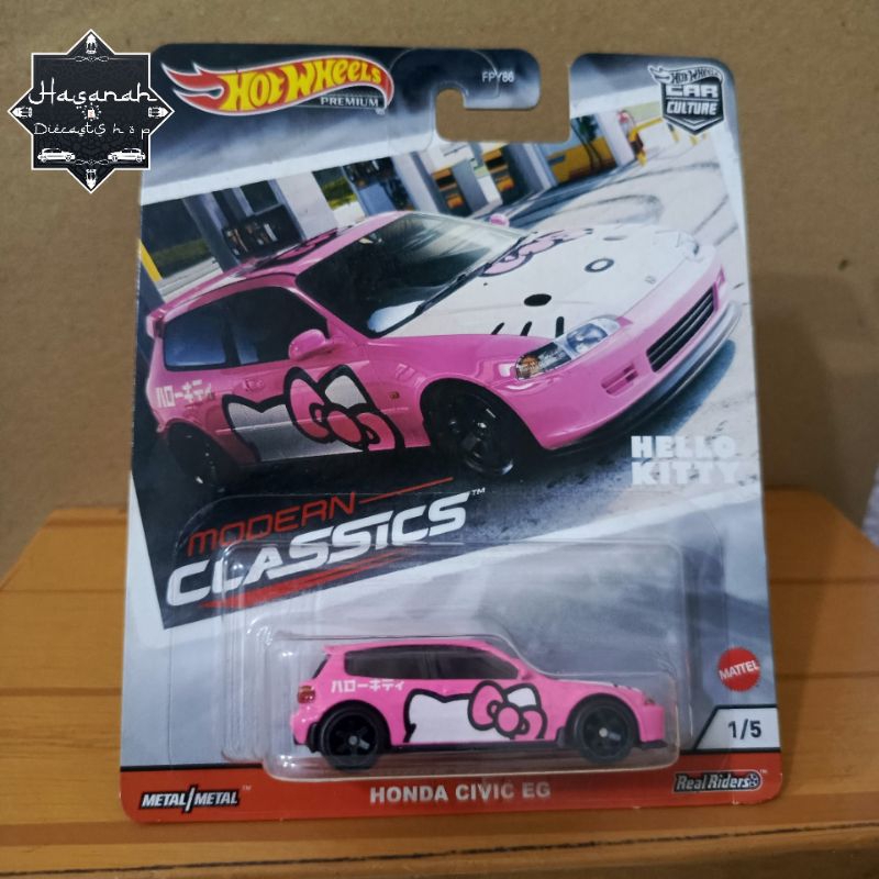 Hot Wheels Honda Civic EG | Hello Kitty | Modern Classic | Pink | Original