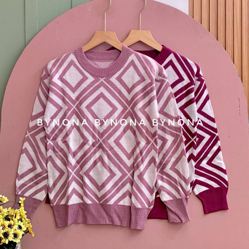 Mela Blouse Rajut Atasan Wanita Model Terbaru