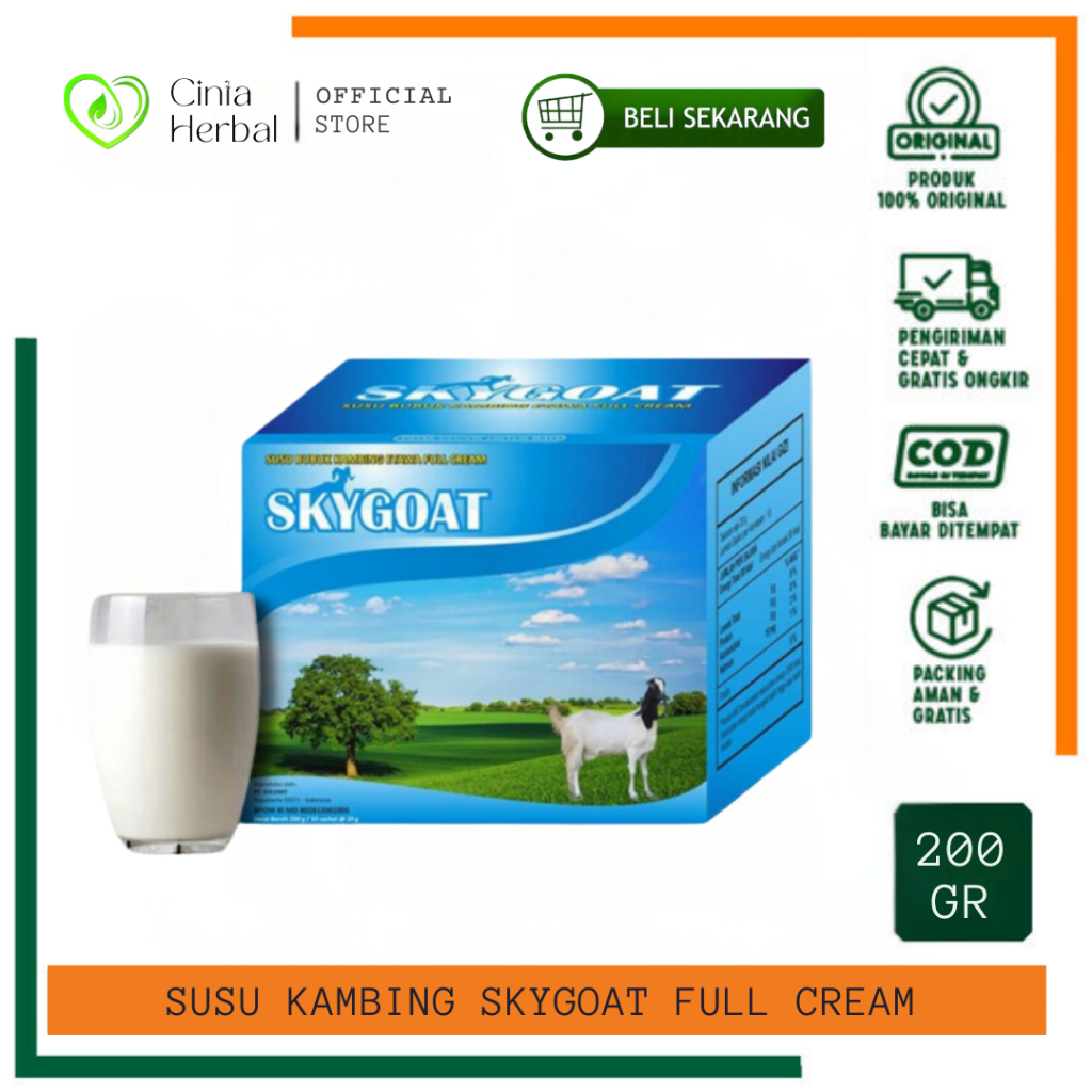 

Skygoat Susu Kambing Etawa | Susu Skygoat Original Full Cream | Susu Etawa Bubuk Sky Goat Per Box