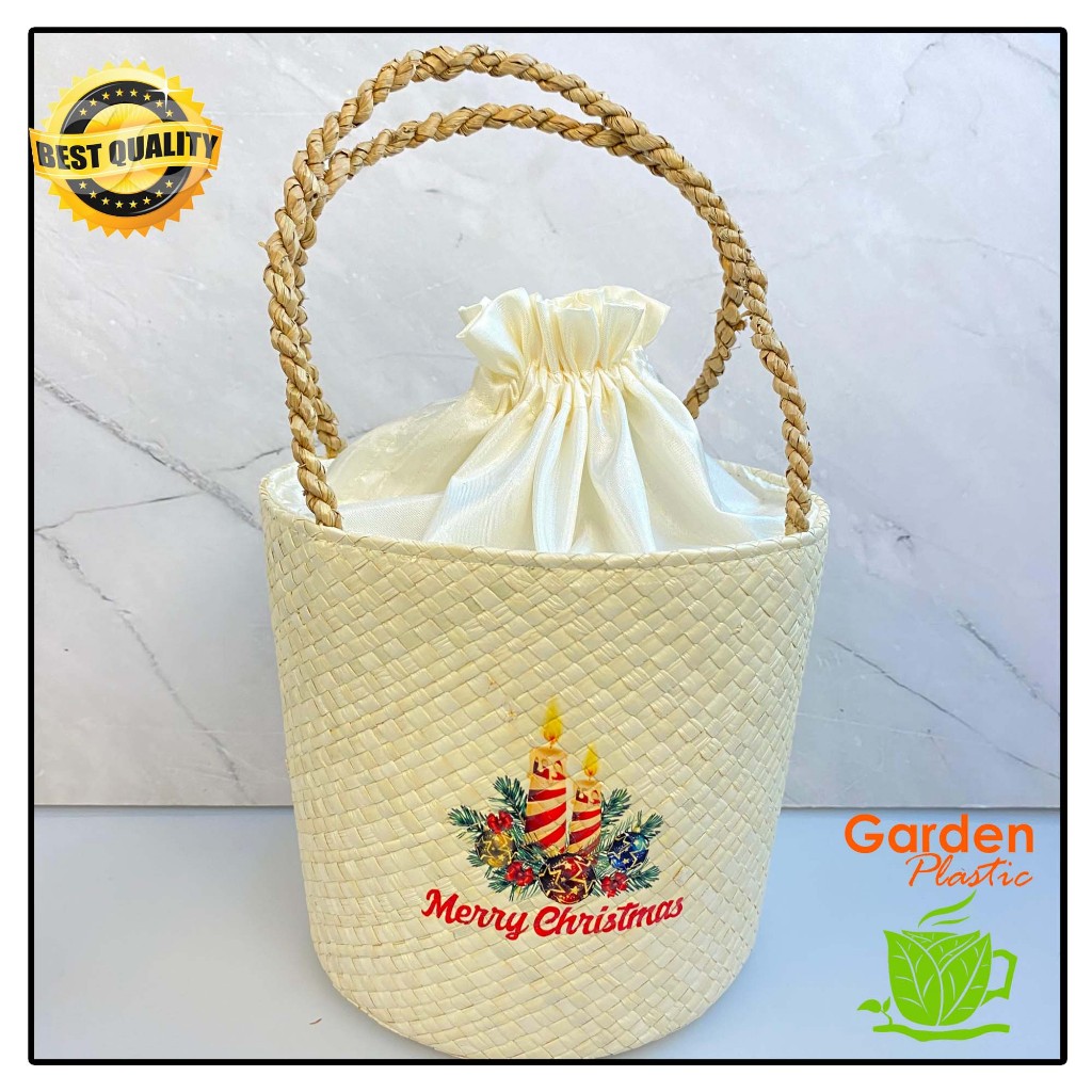

TAS EMBER PANDAN / TAS NATAL / TAS KUE / TAS HAMPERS / TAS TALI DECO NATAL CRAFT