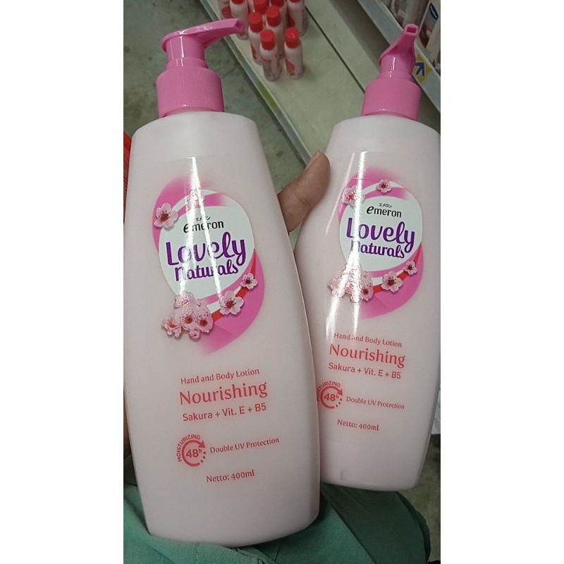HANDBODY EMERON LOVELY 400ml/Emeron lovely/Handbody lovely murah/lovely jumbo