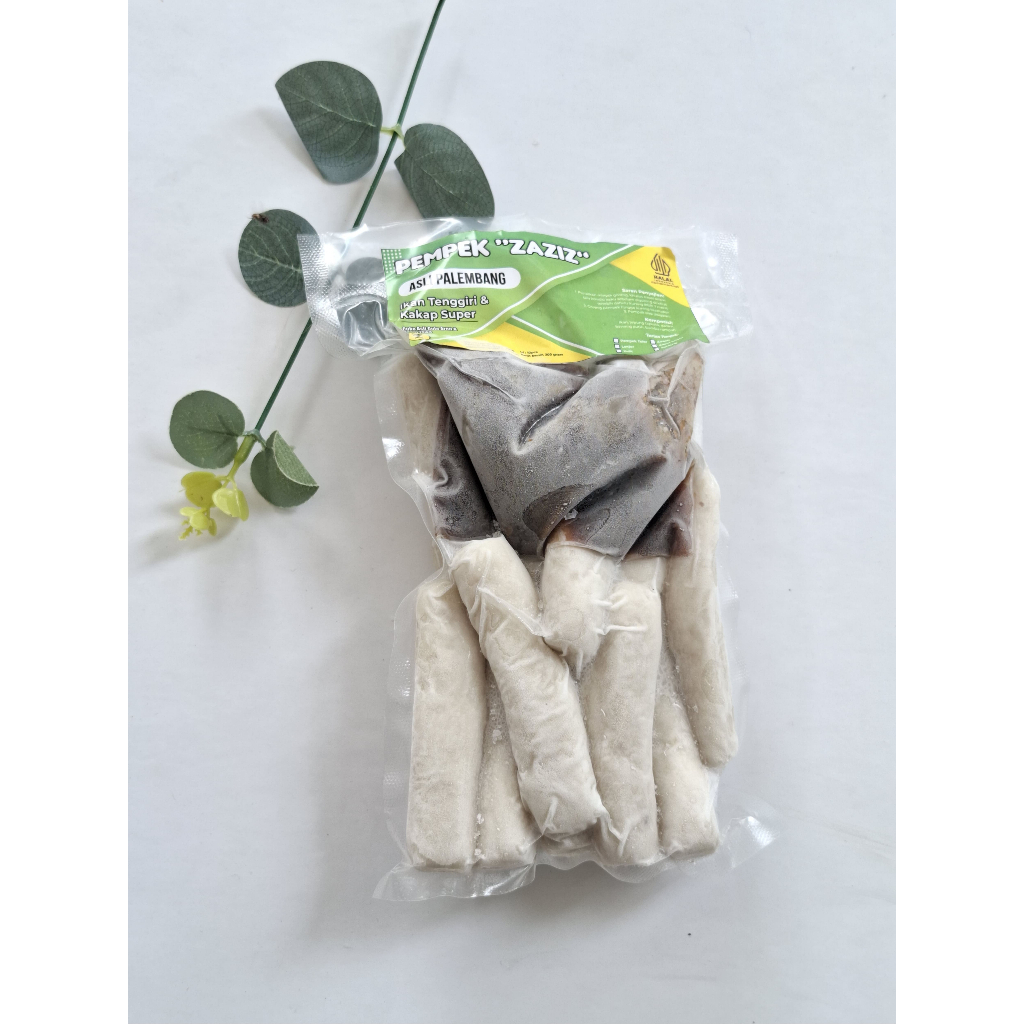 

PEMPEK ZAZIZ - Pempek Lenjer 10 Pcs + Cuko, 100% Ikan Tenggiri Asli Palembang