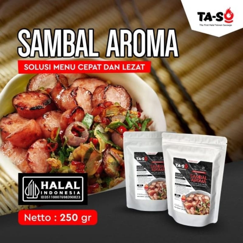 

Sosis sambal aroma pedas gurih lezat makanan siap saji 250gram