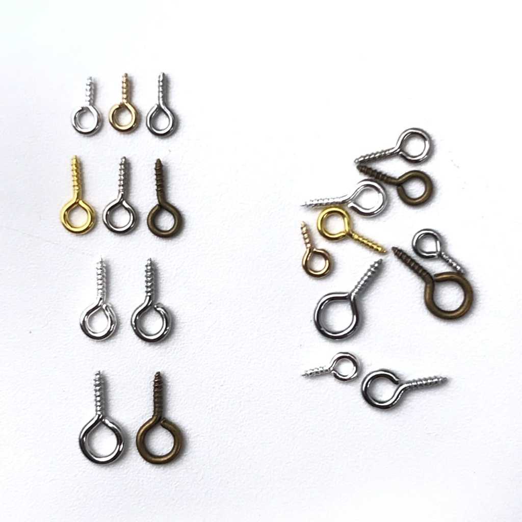 1PAK (100PCS) - PAKU ULIR / PAKU KAIT / SKRUP CLAY RESIN / PAKU SEKRUP CLAY