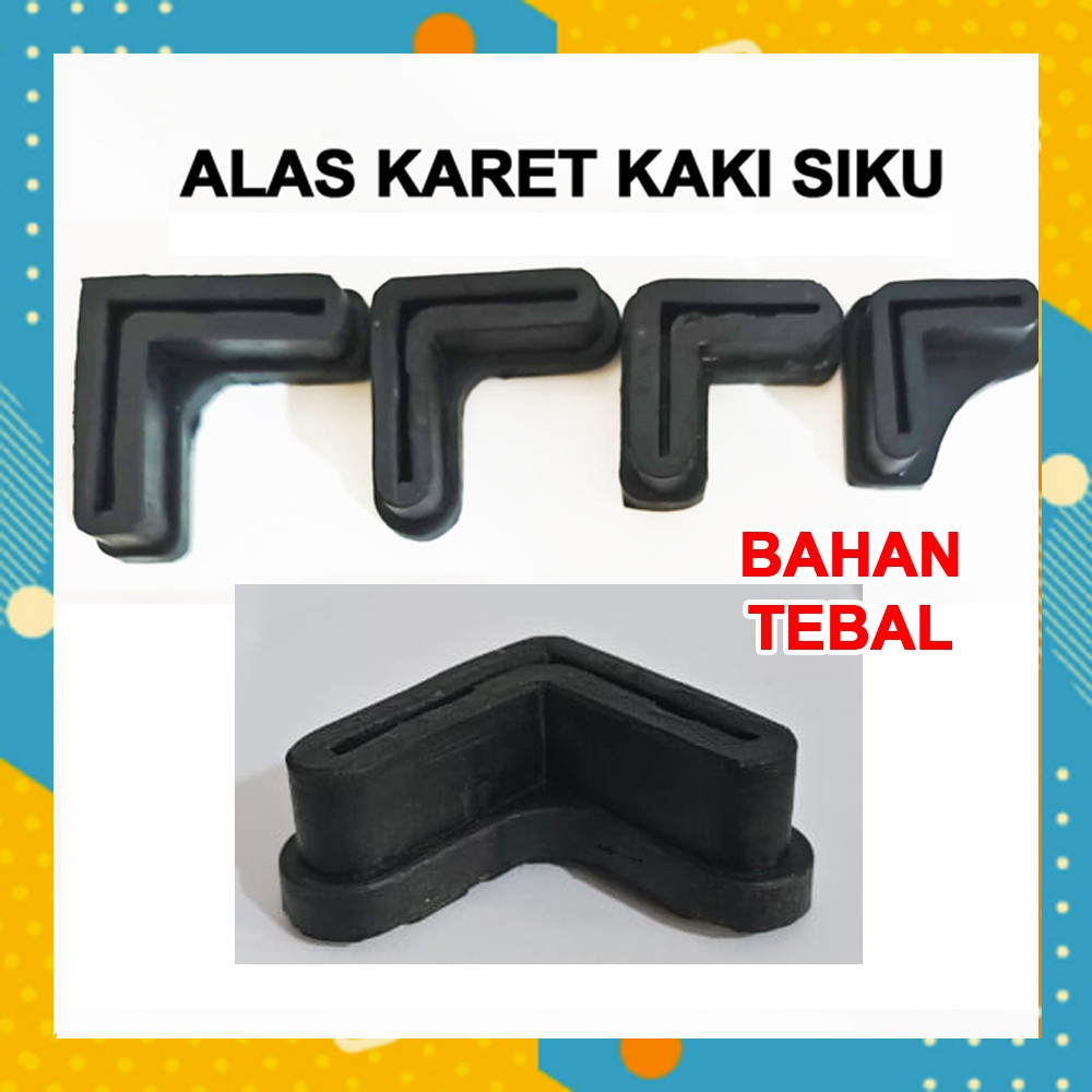 Karet Kaki SIKU Alas Rak BesI Sepatu Tebal Anti Gores Lantai Furniture RA1239B5