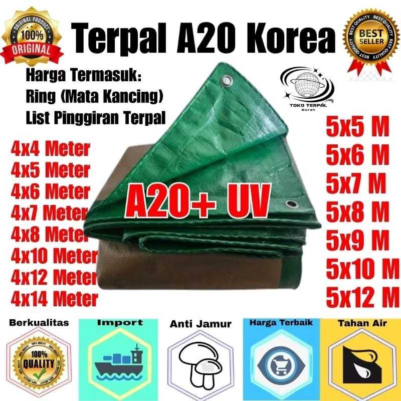 Terpal A20 Ukuran 5x10 Korea Super Tebal