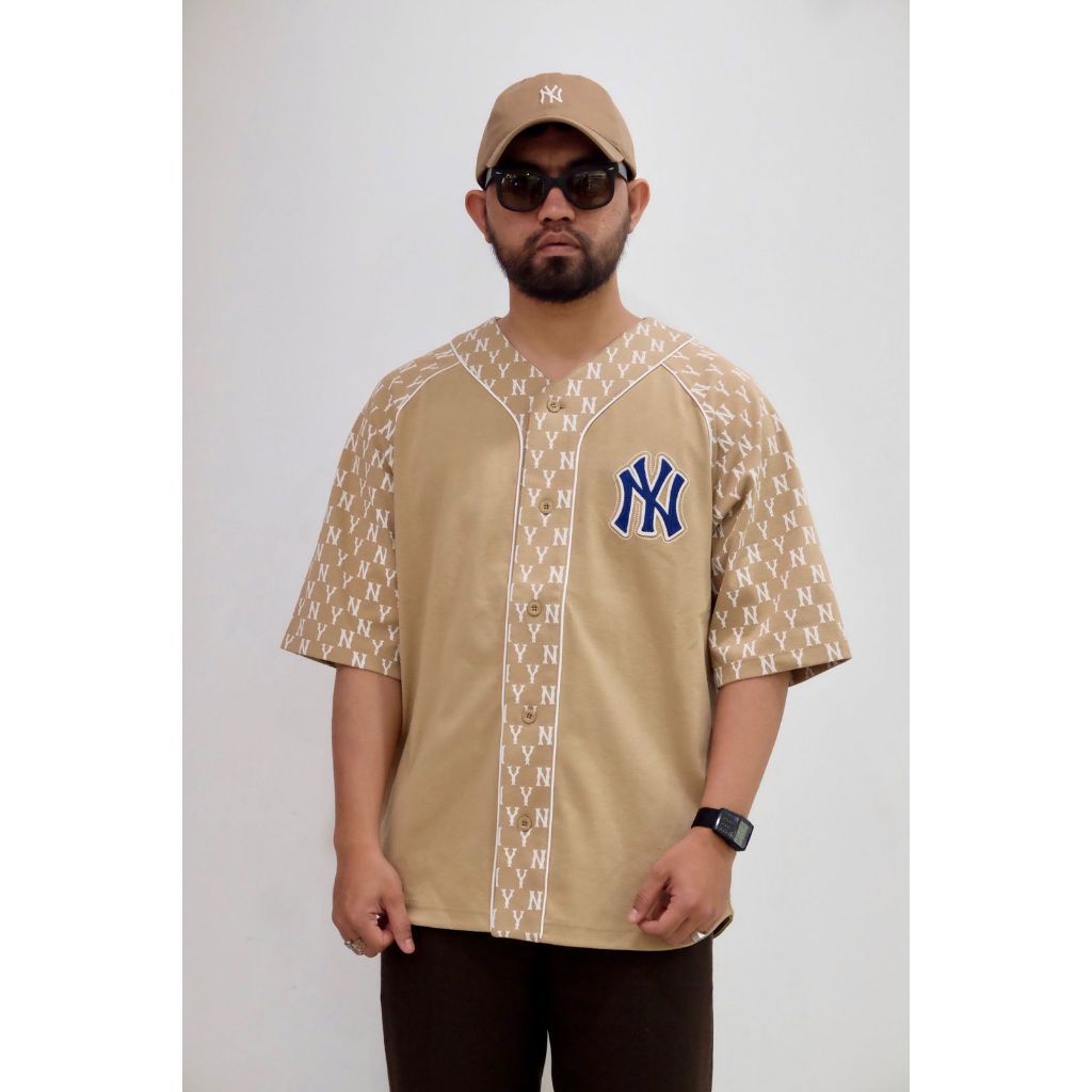 MLB NY MONOGRAM BEIGE VARSITY
