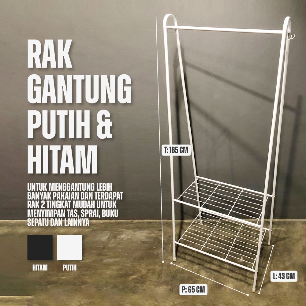 RAK GANTUNG SERBAGUNA / RAK GANTUNG BAJU / RAK GANTUNG PORTABLE