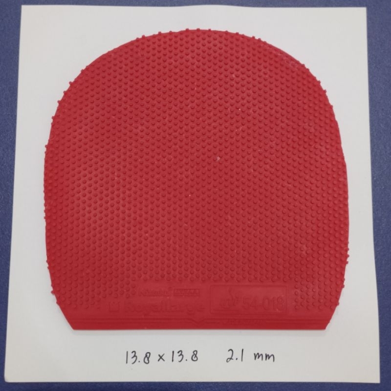 Nittaku Royallarge 2.1mm Merah Bintik Pendek/Serang Karet Bet Tenis Meja BEKAS