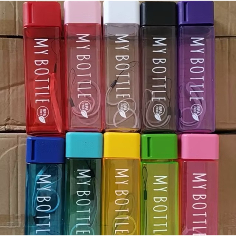 Boto Minum My Bottle Kotak Model Baru Persegi My Bottle Transpran infuser Water