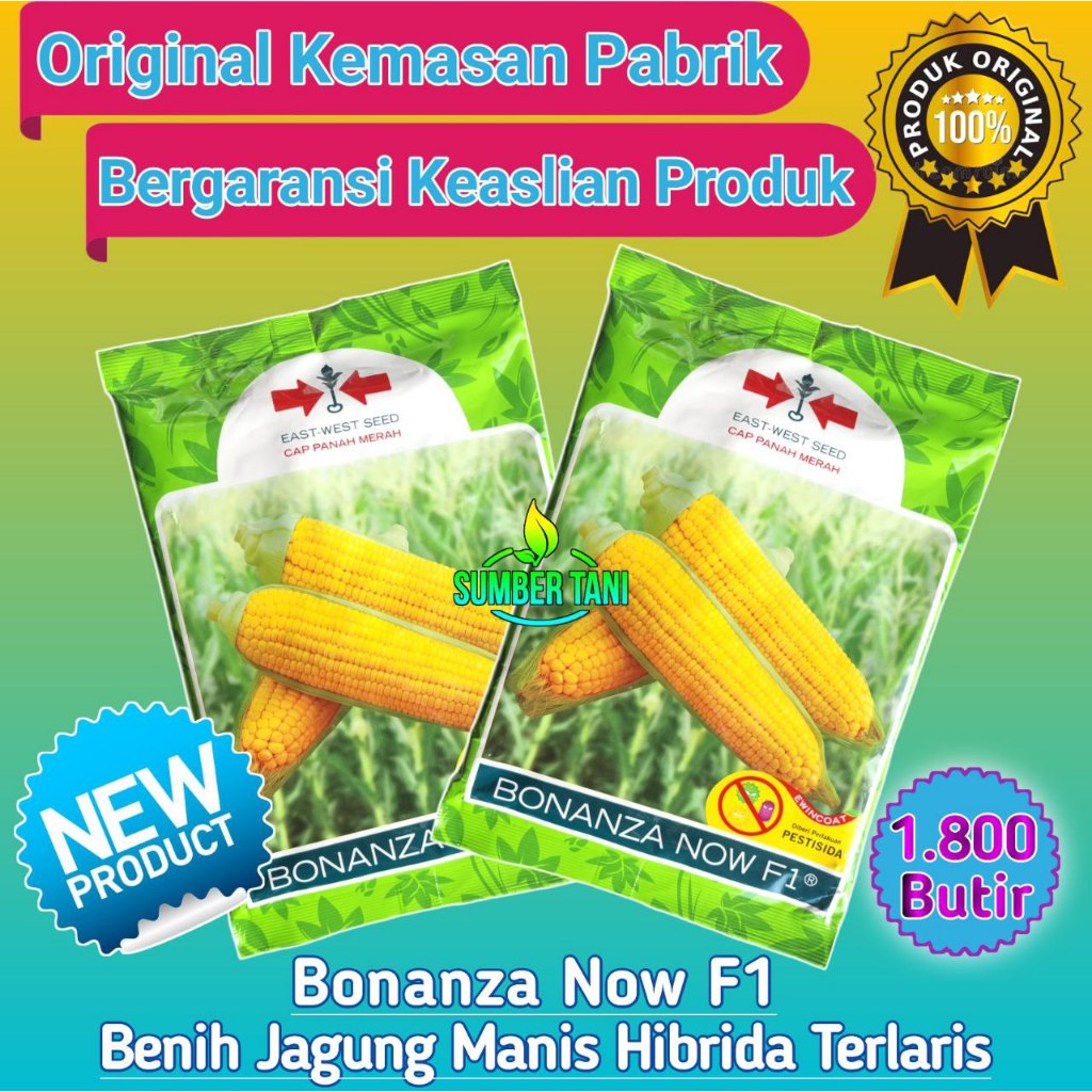 

Jagung Manis BONANZA NOW F1 | Isi 1800 Biji | EXP JUNI-2025 - Cap Panah Merah