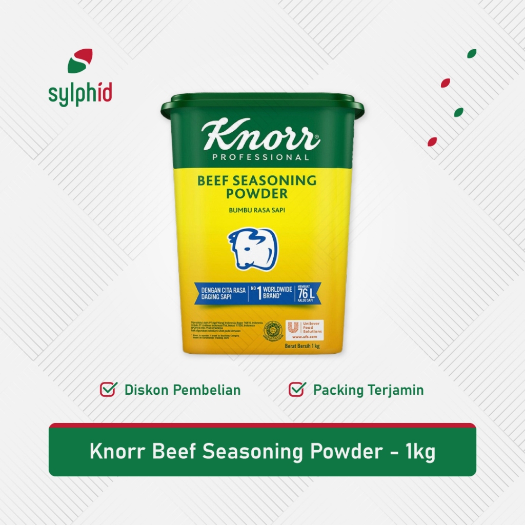 

Knorr Bumbu Kaldu Daging Sapi 1 kg / Beef Seasoning Powder