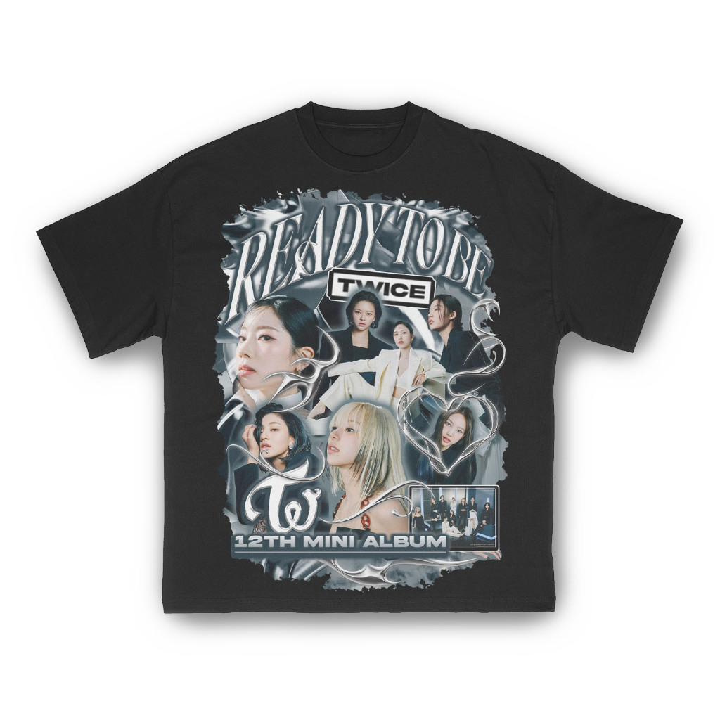KAOS/BAJU TWICE | BOOTLEG | VINTAGE | KPOP | RAP TEE Combed Kaos Sablon