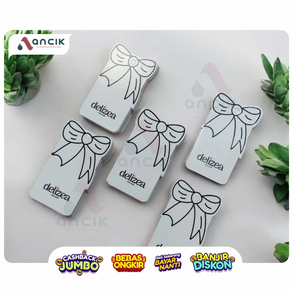 

HANGTAG CUSTOM ketebalan 260 gsm 100 pcs/ hangtag baju,hangtag celana,hangtag kaos
