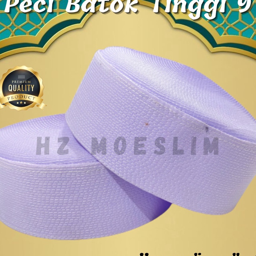 Hot Peci Batok Tinggi 8 Peci Putih Polos Peci Kalbut Peci Haji Polos kopian putih