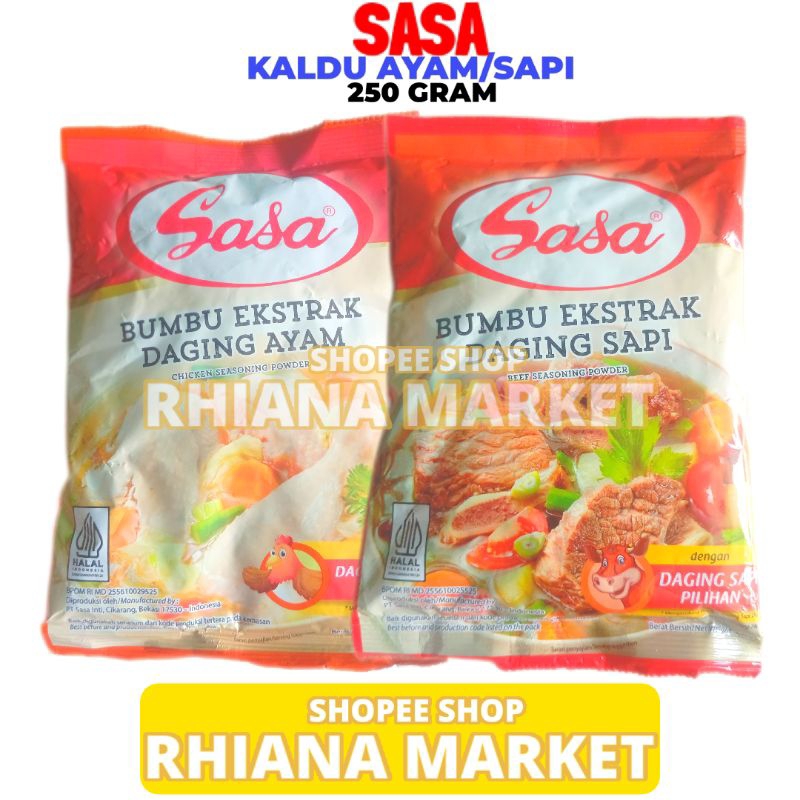 

Bumbu Kaldu Ayam Dan Sapi Sasa 250 Gram