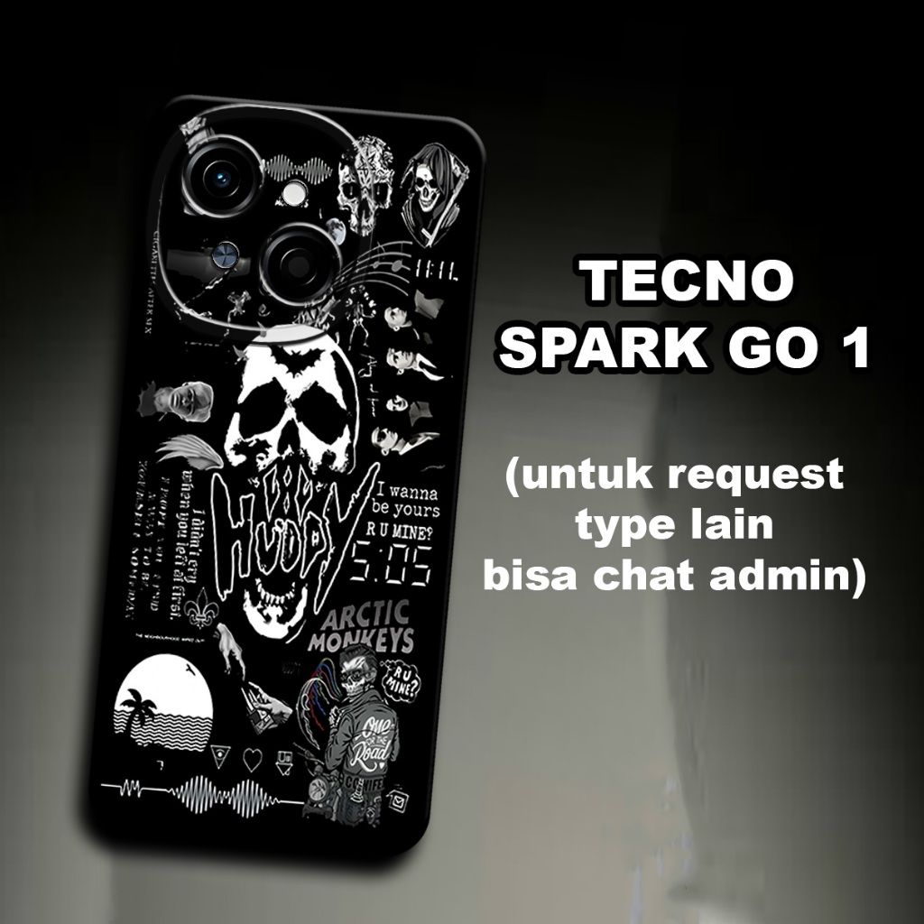 CC26/ Softcase karet lentur untuk TECNO SPARK GO 1/Motif aesthetic/case TECNO SPARK GO 1 /kesing TEC