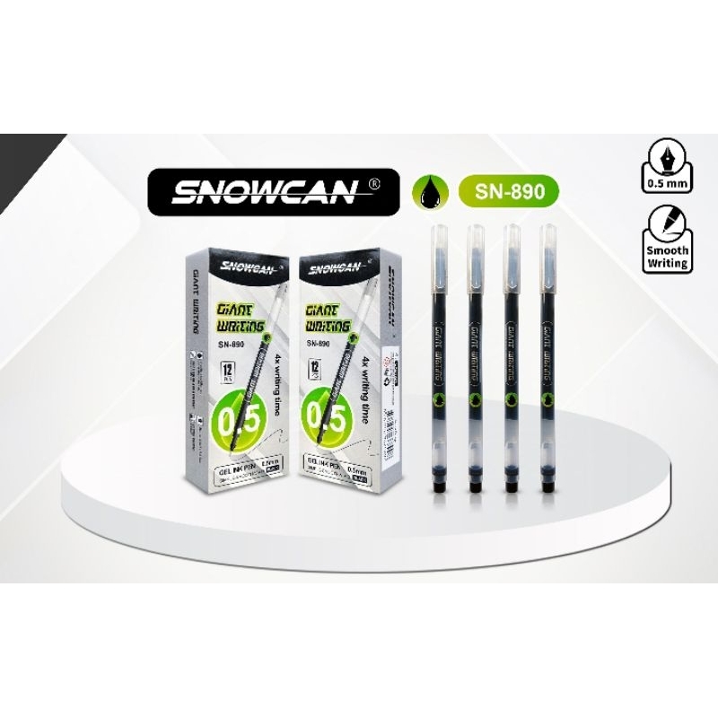 

Pulpen Snowcan Giant Writing Gel 0.5mm isi 12pcs