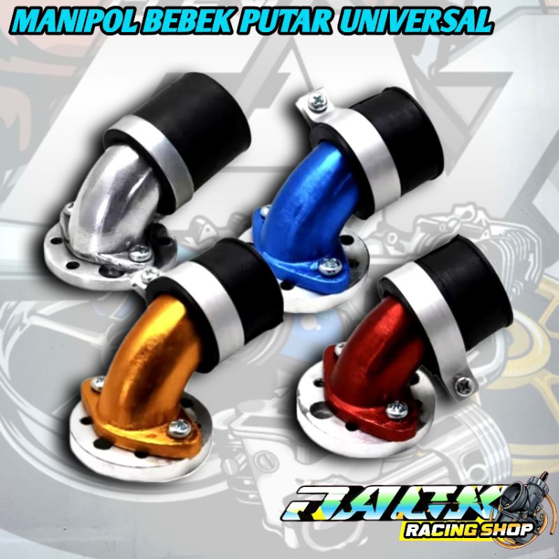 MANIFUL MANIPOL MANIFOL INTAKE MANIFOLD BEBEK LEHER ANGSA PE24 PE 28 PE26  PUTAR VEGA JUPITER Z MIO 