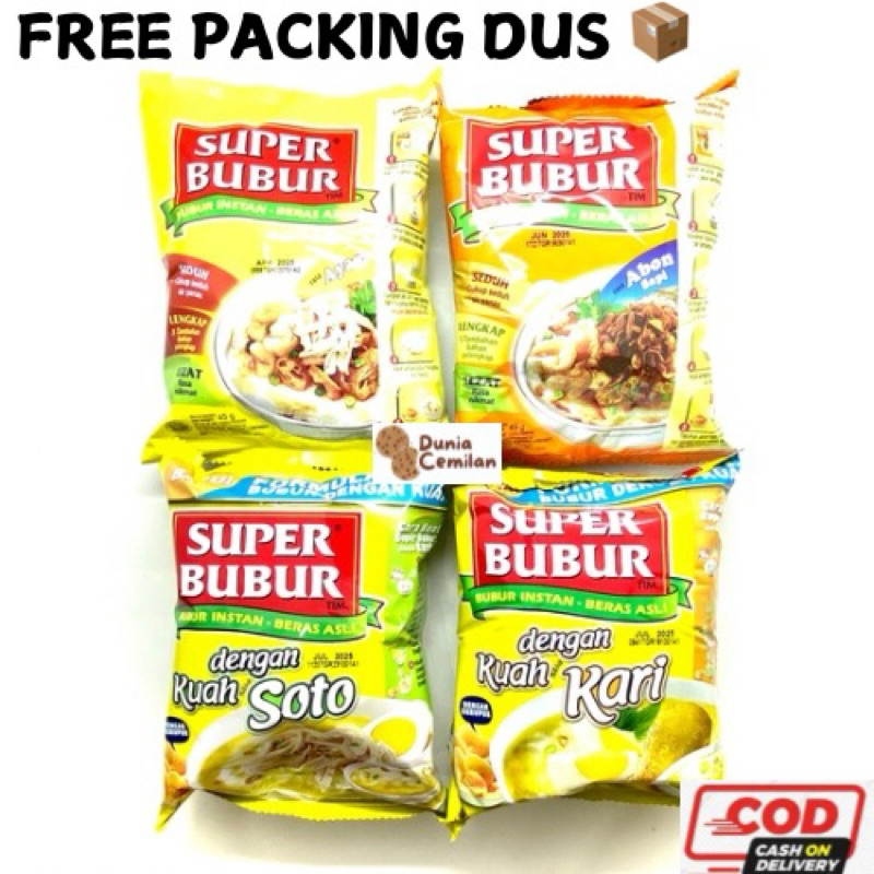 

[TERMURAH!!] Super Bubur 45gr Satuan - Bubur Instant Enak Praktis