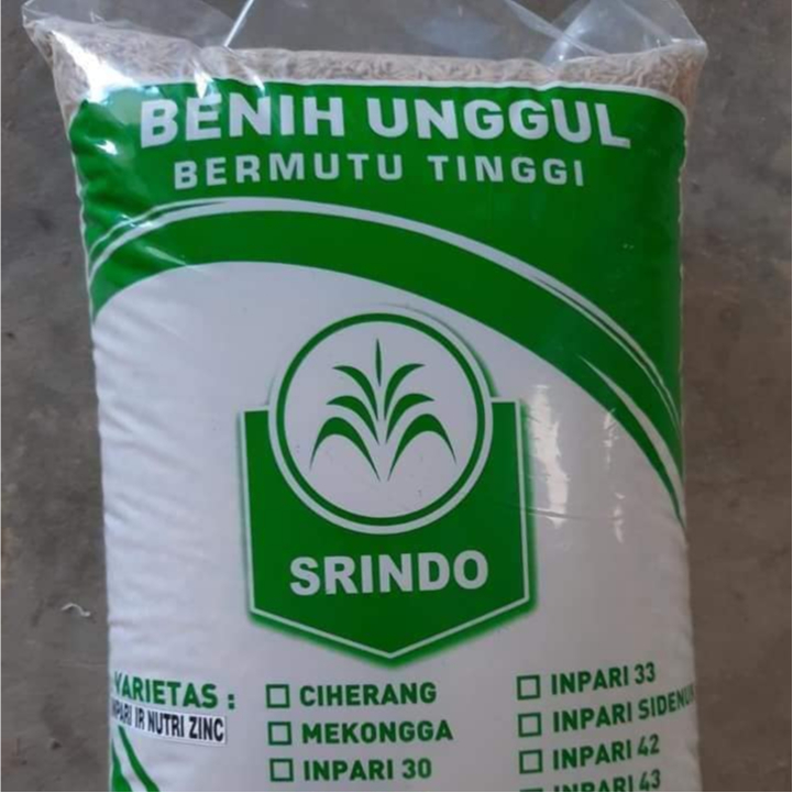 Benih Bibit Padi Unggul VARIETAS Sunggal ORIGINAL SRINDO 10 KG