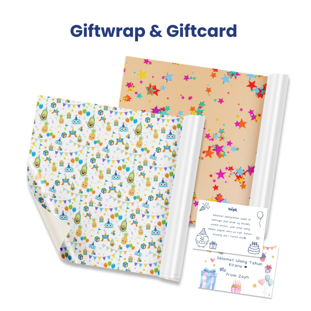

Extra Wrapping Gift Wrap, Gift Card and Gift Wrapping Services, Tambahan Kertas Kado, Ucapan Tambahan dan Jasa Bungkus Kado