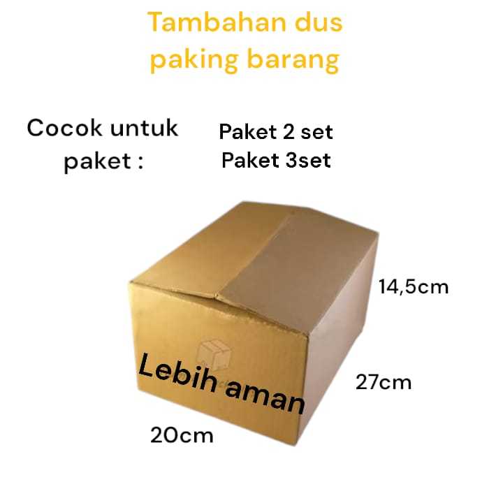 

Tambahan dus paking untuk paket hemat lebih aman dan rapih bublewarp