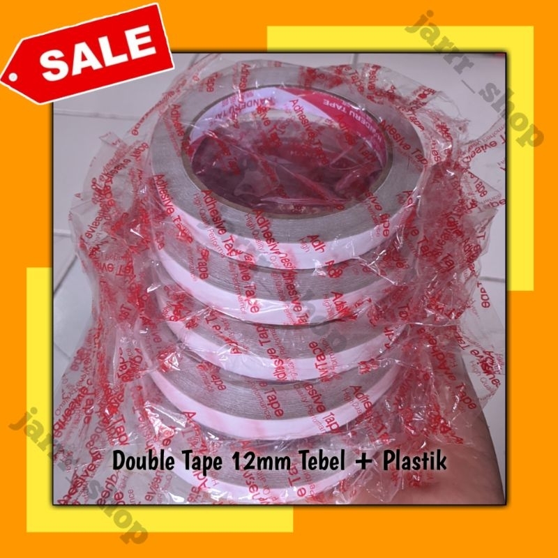 

Double Tape 12mm Super Tebel 35 Yard | Perekat 2 Sisi Serbaguna Kuat & Tahan Lama Premium Quality / Stok Terbatas